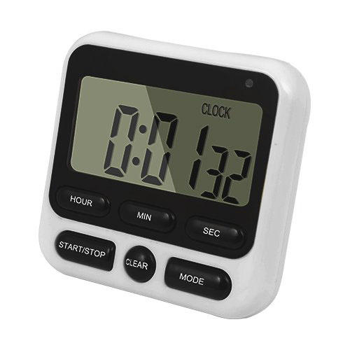 Loskii KC-05 Upgraded 24-Hours Digital Kitchen Clock Cooking Timer Countdown Multifunction with Big Digits Loud Alarm Magnetic Backing Stand Memory for Cooking Baking Exercise Loskii KC-05 Upgraded 24-Hours Digital Kitchen Clock Cooking Timer Countdown Multifunction with Big Digits Loud Alarm Magnetic Backing Stand Memory for Cooking Baking Exercise