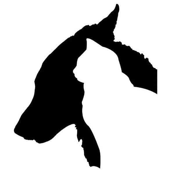 5/" X 5/" Smart Dog Vinyl Decal Sticker for Car Bumper Truck Door Home Window Wall