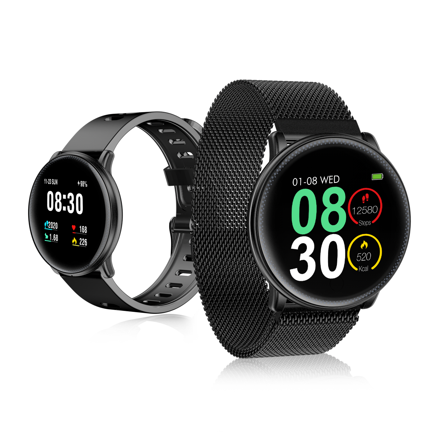 [Regalo gratis] UMIDIGI Uwatch2 Pantalla t&aacute;ctil completa Cuerpo de acero completo 24 h Coraz&oacute;n Tasa Modo deportivo Mensaje Reloj inteligente 