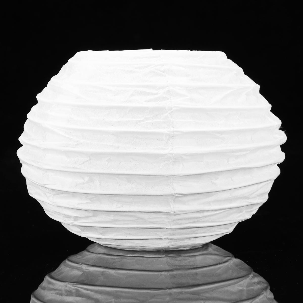 10pcs White Round Paper Lantern Wedding Lamp Shade Party Lamp