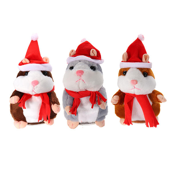 hamster parlant peluche