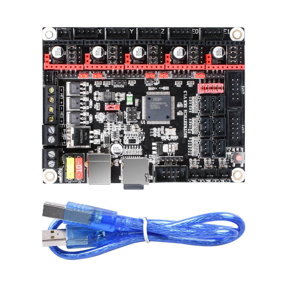 BIGTREETECH SKR V1.3 مراقبة مجلس 32 بت ARM معالج 32bit اللوحة Smoothieboard لأجزاء الطابعة 3D Reprap