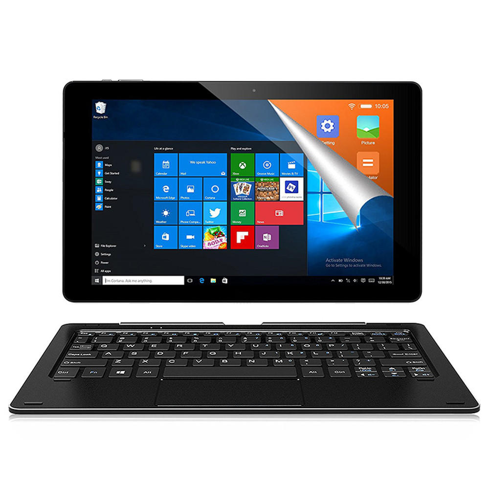 Oryginalne pudełko Alldocube iWork 10 Pro 64GB Intel Atom X5 Z8330 10,1-calowy tablet z podw&oacute;jnym systemem operacyjnym i klawiaturą czarny