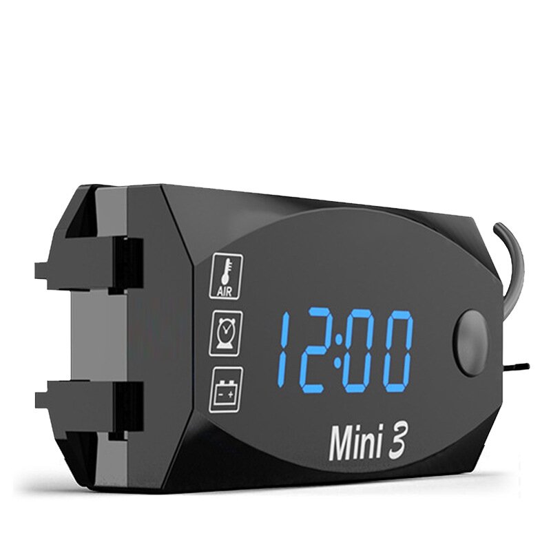 12V-24V AUTO MOTO LED Display Digitale Voltmetro Misuratore Impermeabile Rosso UK