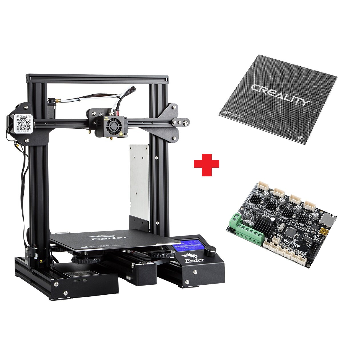 Creality Ender-3 3D Printer Aluminum DIY with Resume Printing 220x220x250mm New