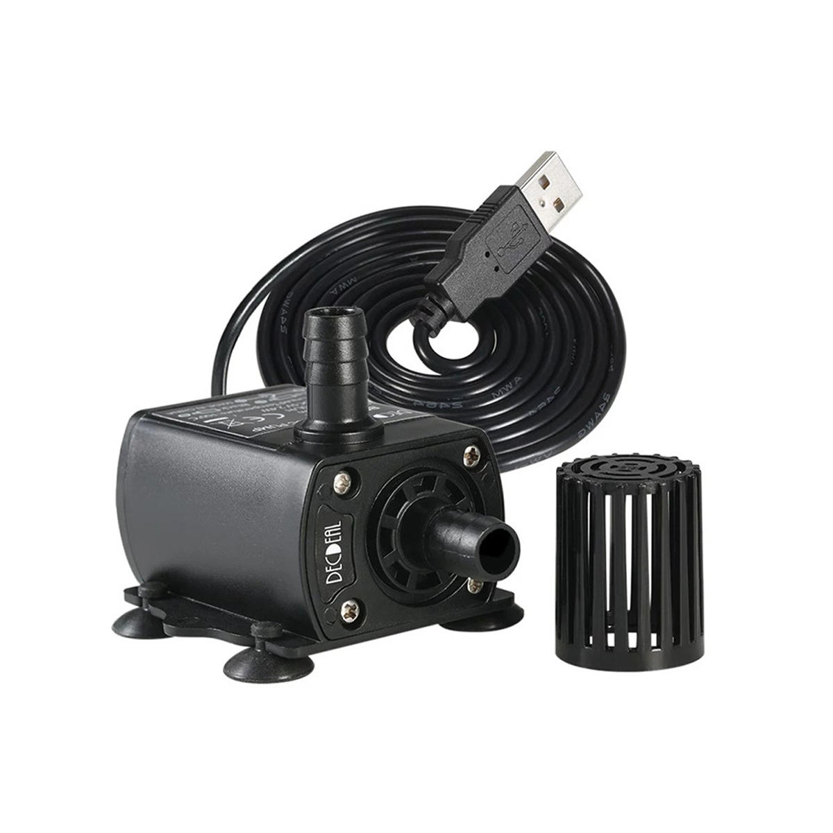 Dc 5v 48w Usb Pompe De Circulation Sans Pompe Pompe à Eau Submersible 300l H Ascenseur à Auto Aspiration Réglable Ultra Silencieux Aquarium