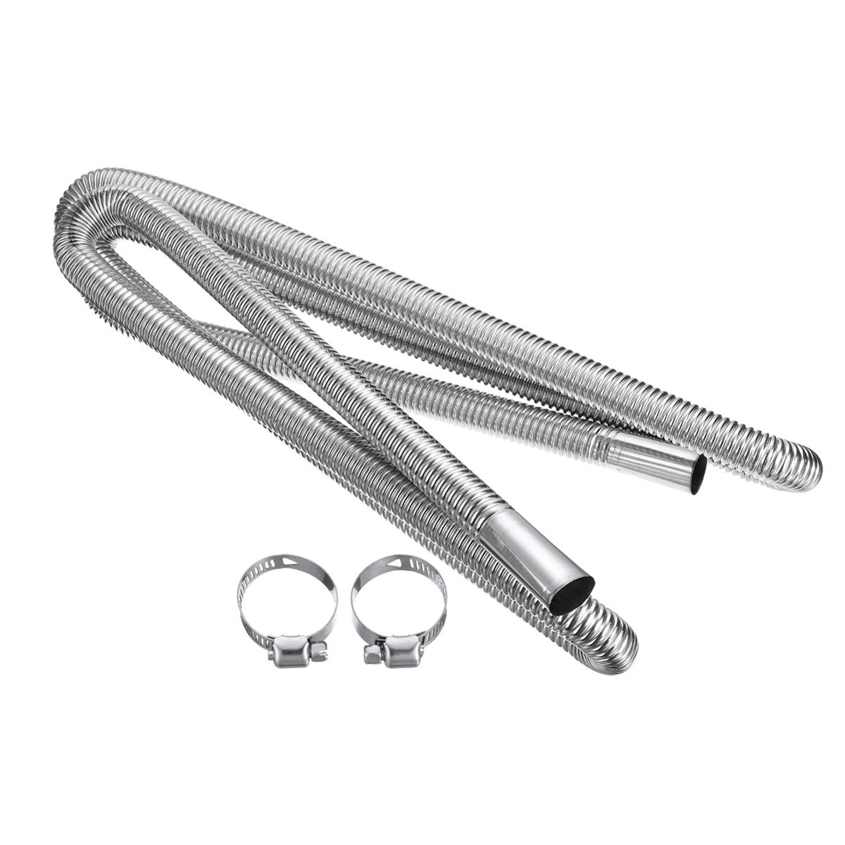 Car Stainless Steel Exhaust Pipe Parking Air Heater Tank Diesel Gas Vent Hose as