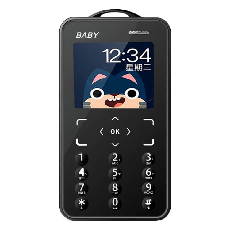 KUH T5 1.77 Inch 500 mAh bluetooth Dialer FM Radio Blacklist Smallest Mini Card Phone for Children