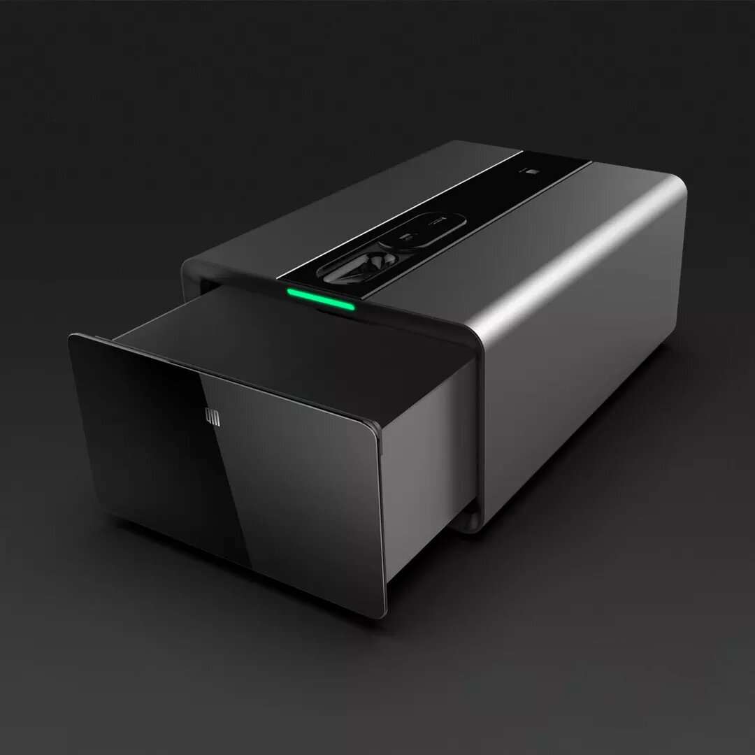 Qin PB-FV01 Smart Finger Vein Safe Box Inteligentny bluetooth Remote Alarm Blokada hasła Szuflada do przechowywania od Xiaomi Youpin