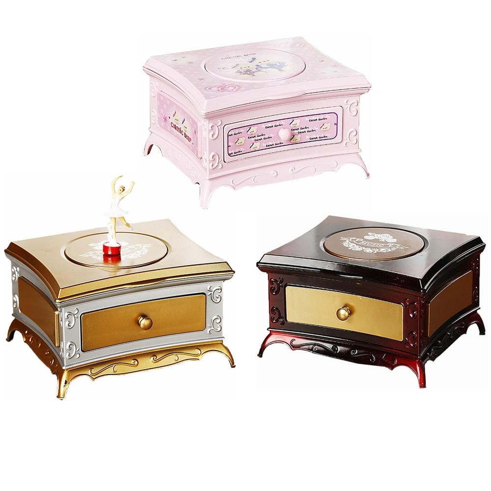 Bedroom Dresser Makeup Rotating Music Box For Home Decoration Kids