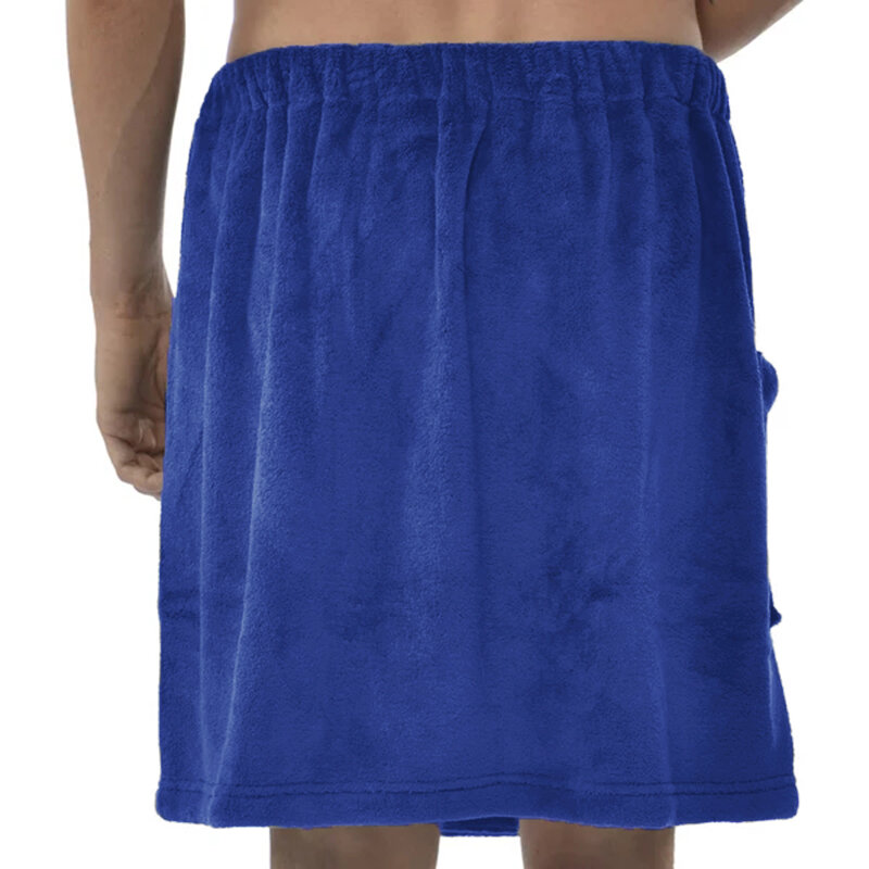 Men/'s Bath Wrap Shower Wearable Skirt Body Beach Bathrobe Bath Towels Soft Wraps