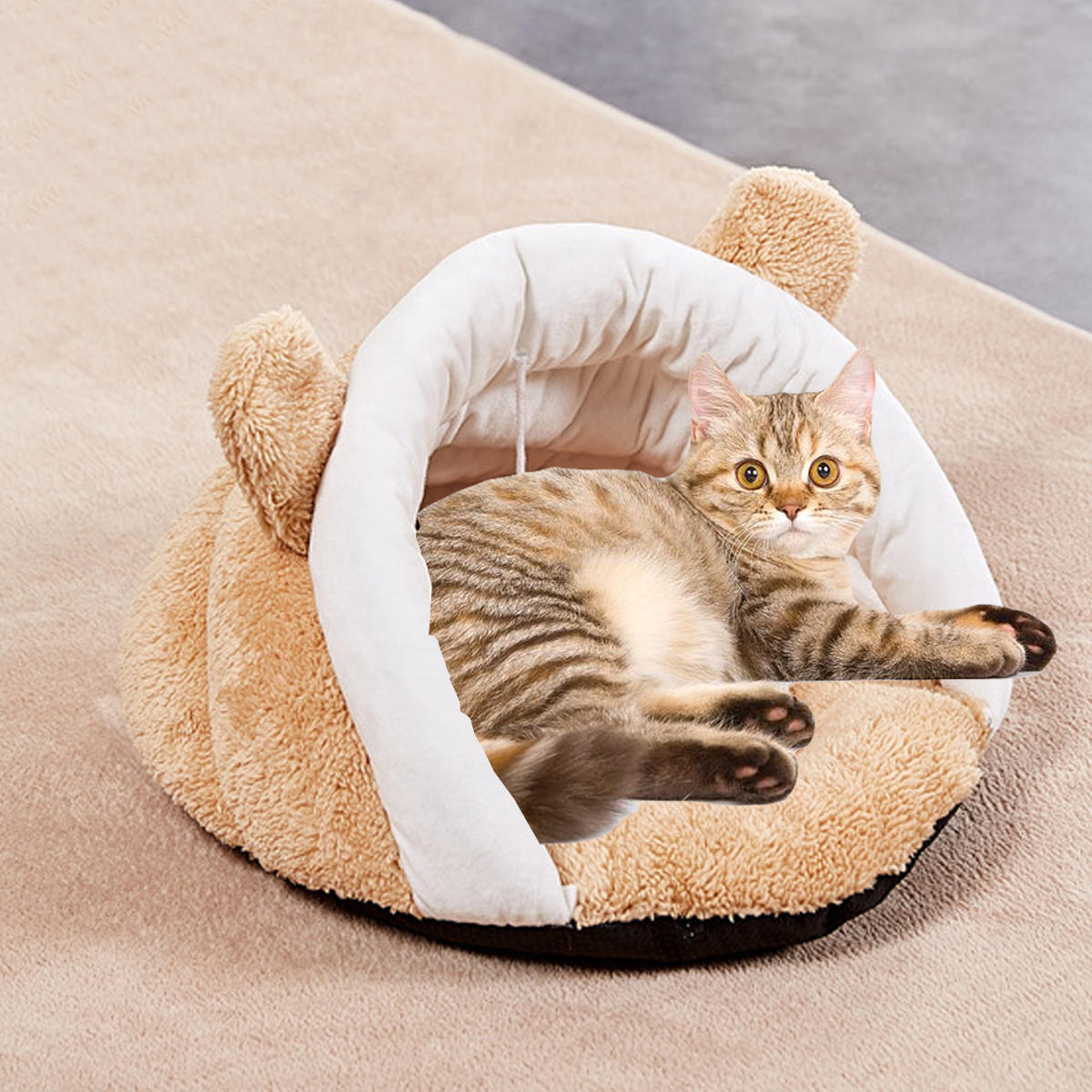 Pet Supplies Dog Beds Pet Dog Cat Kennel Nest Cave Bed Soft Warm House Puppy Sleeping Bag Mat Pad Home Stbaliaacid