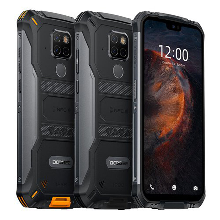 DOOGEE S68 Pro Global Version 5,9 pouces FHD + IP68 Waterdrop 6300mAh NFC 21MP Appareils photo arri&egrave;re triple 6GB RAM ROM 128Go Helio P70 Octa Core 2.0GHz 4G Smartphone