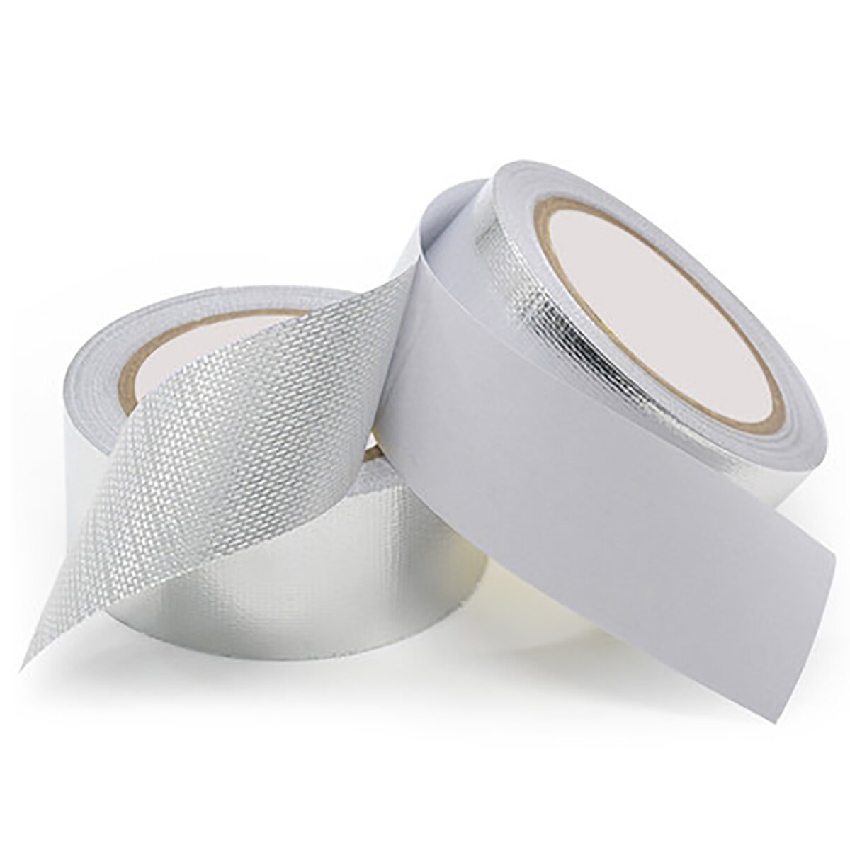 50mm Aluminium Foil Tape Self Adhesive Silver Duct Heat Insulation Reflective