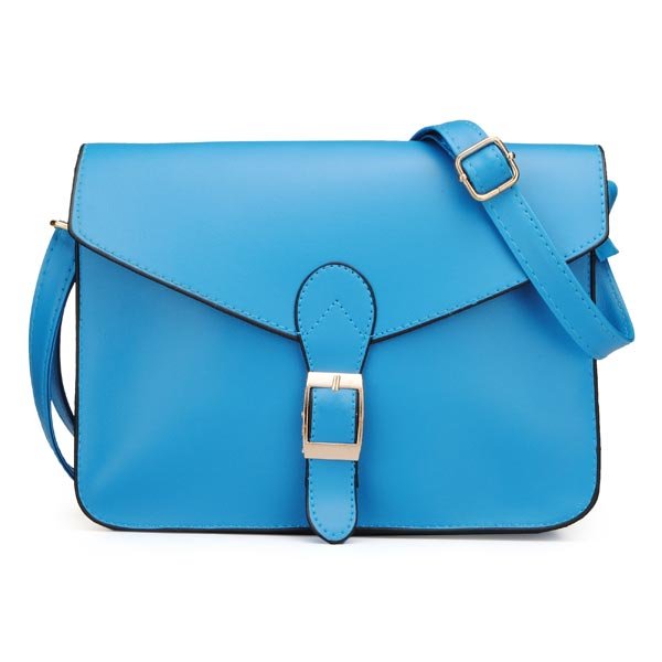 Torebki damskie PU Leather Retro Candy Kolor Square Belt Crossbody