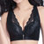 Plus Size Sexy Lace Wide-set Straps Wireless Plunge Bra