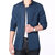 Hombres Casual de Negocio Slim Fit Zipper Single-breasted Stand Collar Chaqueta de Moda de Personalidad