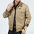 Mens Military Cotton Wearable Chest Pockets Zipper Outwear Jacket