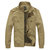 Tasche in cotone militare indossabili con cinghie da uomo Zipper Outwear Jacket