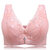Sexy Lace No Pads Cierre trasero inal&aacute;mbrico 4 Gancho Correas fijas se re&uacute;nen Bra