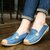 Women Leisure Shoes Breathable Hollow Out Flats Soft Sole Loafers Flower Printing Loafers