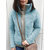 Casual Women Fleece Thick Stitching Stand Collar Long Sleeve Coats