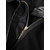 Casual Women Zipper Pocket Long Sleeve Leather Patchwork Slim Coat