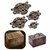 Antique Retro Decorative Latch Vintage Wooden Jewelry Box Drawer Hasp Pad Coffre Lock 4 Tailles