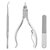 YFM&reg; 3 In 1 Ingrown Toenails Nipper Clipper File Lifter Cutter Набор Нержавеющая сталь Paronychia Care