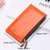 Women Waxy Ultra Thin Leather Long Purse Elegant Card Multi Card Holder Phone Wallet Coin Bags