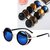 Unisex Vintage UV400 Sunglasses Steampunk Round Mirror Lens Glasses 