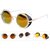 Unisex VIntage Sonnenbrille UV400 Steampunk Runder Spiegel Objektiv Glas  