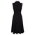 Women's Swing Party Dress Lapel Sleeveless Button Dresses With Belt