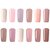 12 cores nano nua sistema de cor gel uv polon&ecirc;s da arte do prego mergulhe-off white 