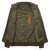 Mens Military Cotton Wearable Chest Pockets Zipper Outwear Jacket