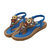 US Size 5-11 Women Summer Bohemian Outdoor Fashion Soft Comfortable Beach Flat Sandals Shoes