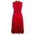 Women's Swing Party Dress Lapel Sleeveless Button Dresses With Belt