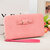 Women Candy Color Bowkot 5.5 Inch Phone Wallets Case Hasp Long Purse Clutches For Iphone Samsung