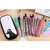 1 Pcs &Eacute;tui &agrave; crayons Kawaii Noir Et Blanc Chat z&egrave;bre &Eacute;tui &agrave; Crayon Belle &Eacute;tanche PU Crayon Sacs &Eacute;cole Fournitures De Bureau &Eacute;tuis &agrave; crayons