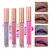 FOCALLURE 6 cores Metallic Matte Lip Gloss Liquid Diamond Brilho Lipsticks Cosmetics Maquiagem 