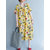 Women Short Sleeve Floral Loose V-neck Pocket Dress