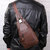 Ekphero&reg; Men Casual Genuine Leather Oil Wax Chest Bag Crossbody Bag