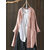 S-5XL Women Long Sleeve Button Down Cotton Asymmetric Vintage Blouse 