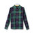 Women Cotton Button Blouse Plaid Turn Down Long Sleeve Shirt