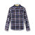 Women Cotton Button Blouse Plaid Turn Down Long Sleeve Shirt