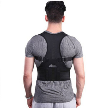 Posture de Bossu Enti&egrave;rement r&eacute;glable Correcteur  Lumbar Soutien du Dos Aimant Attelle Ceinture Bandouli&egrave;re
