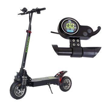 LANGFEITE&nbsp;L8S&nbsp;2019&nbsp;versie&nbsp;20.8Ah&nbsp;48.1V 800W * 2 Dubbele motor opvouwbare elektrische scooter Kleurenscherm DC borstelloze motor 45 km / u Topsnelheid 55 km bereik EU-stekker