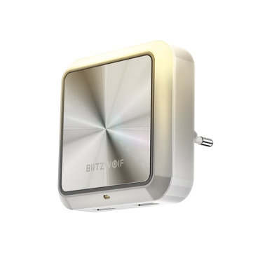 Capteur intelligent de lumière enfichable BlitzWolf® BW-LT14 LED Veilleuse avec double prise de chargement USB