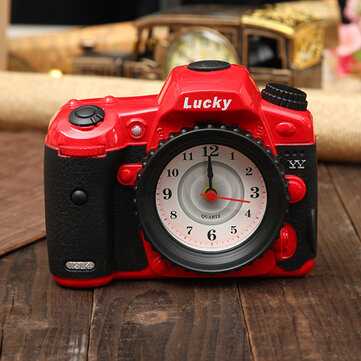 Vintage Camera Wekker Simulatie Creatieve Decor Klok Retro Antieke Props Gift