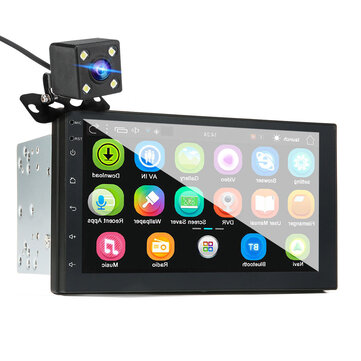 Lecteur MP5 de voiture iMars 7 pouces 2 Din pour Android 8.0 2.5D &eacute;cran st&eacute;r&eacute;o Radio GPS WIFI bluetooth FM avec cam&eacute;ra arri&egrave;re 